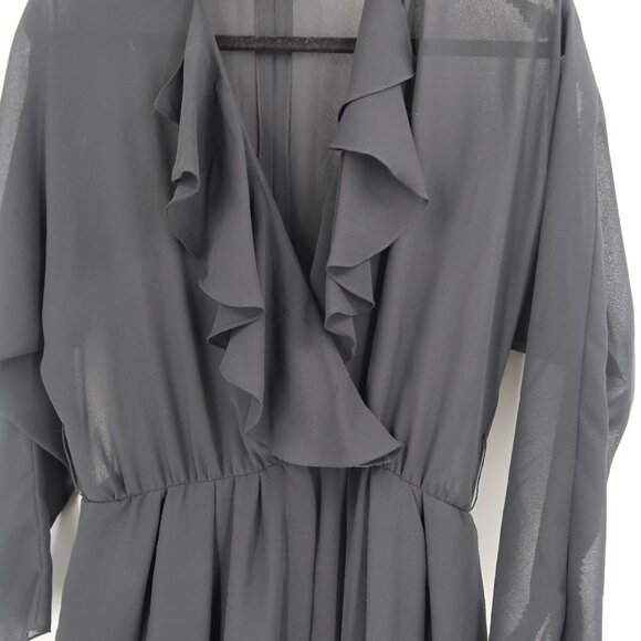 Vintage Michael Maiello for Pat Richards Black Jumpsuit Size 10 1970's - Picture 4 of 16